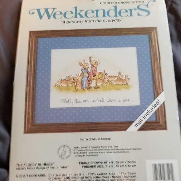 Flopsy Bunnies embroidery kit - Picture 2 of 5